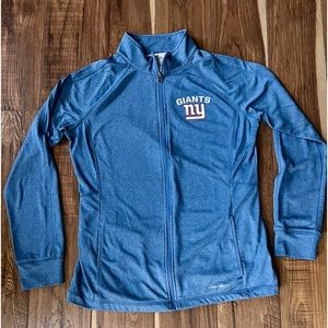 NY GIANTS Quarter Zip Sweatshirt